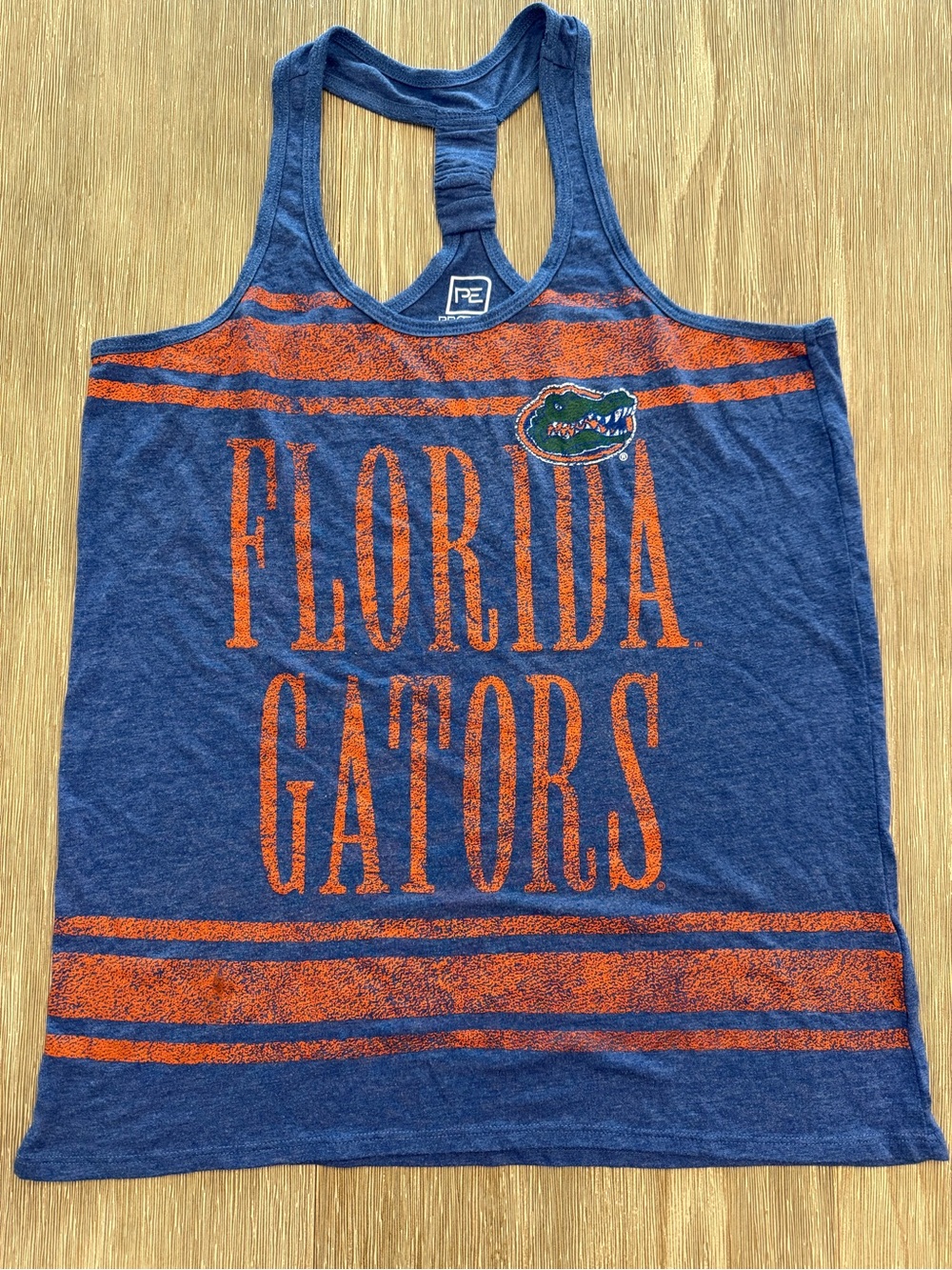 Pro Edge Blue and Orange Florida Gators Racerback Tank Top